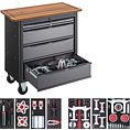 VIGOR Mobilní pracovní stůl řady XL se speciálním nářadím ∙ V5160 ∙ 66-dílný ∙ Počet ks nářadí: 66