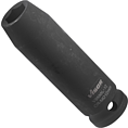 VIGOR Nástrčná hlavice pro rázový utahovák ∙ dlouhá ∙ V5550L-12 ∙ 1/2 palce (12,5 mm) čtyřhran dutý ∙ Profil vnější šestihran ∙ Velikost 12 mm