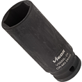 VIGOR Nástrčná hlavice pro rázový utahovák ∙ dlouhá ∙ V5550L-24 ∙ 1/2 palce (12,5 mm) čtyřhran dutý ∙ Profil vnější šestihran ∙ Velikost 24 mm