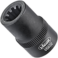 VIGOR Nástrčná hlavice ∙ V6632 ∙ 3/8 palce (10 mm) čtyřhran dutý ∙ Drážkový profil ∙ Velikost 9 mm
