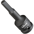 VIGOR Nástrčná hlavice (vnitřní 6hran) pro rázový a strojový utahovák ∙ V7019-H8 ∙ 1/2 palce (12,5 mm) čtyřhran dutý ∙ Profil vnitřní šestihran ∙ Velikost 8 mm
