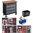 VIGOR Mobilní pracovní stůl řady XL se speciálním nářadím ∙ V7030-2 ∙ 12-dílný ∙ Počet ks nářadí: 12