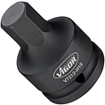 VIGOR Nástrčná hlavice (vnitřní 6hran) pro rázový a strojový utahovák ∙ V7212-H19 ∙ 3/4 palce (20 mm) čtyřhran dutý ∙ Profil vnitřní šestihran ∙ Velikost 19 mm