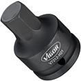 VIGOR N&aacute;strčn&aacute; hlavice (vnitřn&iacute; 6hran) pro r&aacute;zov&yacute; a strojov&yacute; utahov&aacute;k ∙ V7212-H21 ∙ 3/4 palce (20 mm) čtyřhran dut&yacute; ∙ Profil vnitřn&iacute; &scaron;estihran ∙ Velikost 21 mm
