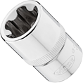 VIGOR E+ nástrčná hlavice ∙ V7920-EPR22 ∙ 1/2 palce (12,5 mm) čtyřhran dutý ∙ Vnější profil s 5 zaoblenými bočnicemi (podobné TORX®) ∙ Velikost E22+