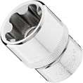 VIGOR E+ nástrčná hlavice ∙ V7920-EPR26 ∙ 1/2 palce (12,5 mm) čtyřhran dutý ∙ Vnější profil s 5 zaoblenými bočnicemi (podobné TORX®) ∙ Velikost E26+