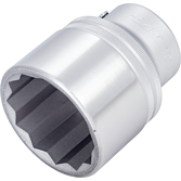 HAZET Nástrčná hlavice 1000AZ-1 ∙ 3/4 palce (20 mm) čtyřhran dutý ∙ Profil vnější dvojitý šestihran ∙ Velikost 1″