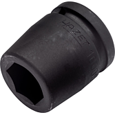 HAZET Nástrčná hlavice pro rázový a strojový utahovák 1000S-24 ∙ 3/4 palce (20 mm) čtyřhran dutý ∙ Profil vnější šestihran ∙ Velikost 24 mm
