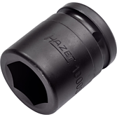 HAZET Nástrčná hlavice pro rázový a strojový utahovák 1000S-28 ∙ 3/4 palce (20 mm) čtyřhran dutý ∙ Profil vnější šestihran ∙ Velikost 28 mm