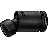 HAZET Kloubová nástrčná hlavice pro rázový a strojový utahovák 1000SG-24 ∙ 3/4 palce (20 mm) čtyřhran dutý ∙ Profil vnější šestihran ∙ Velikost 24 mm