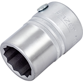 HAZET Nástrčná hlavice 1000Z-24 ∙ 3/4 palce (20 mm) čtyřhran dutý ∙ Profil vnější dvojitý šestihran ∙ Velikost 24 mm