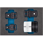 HAZET Sada adapt&eacute;rů pro rychlou v&yacute;měnu pro r&aacute;zov&yacute; a strojov&yacute; utahov&aacute;k 1003S/4 ∙ 24 mm vněj&scaron;&iacute; &scaron;estihran ∙ 1/2 palce (12,5 mm) čtyřhran masivn&iacute;