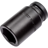 HAZET Nástrčná hlavice pro rázový a strojový utahovák 1100SLG-41 ∙ 1 palec (25 mm) čtyřhran dutý ∙ Profil vnější šestihran ∙ Velikost 41 mm