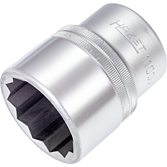 HAZET Nástrčná hlavice 1100Z-41 ∙ 1 palec (25 mm) čtyřhran dutý ∙ Profil vnější dvojitý šestihran ∙ Velikost 41 mm