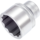 HAZET Nástrčná hlavice 1100Z-55 ∙ 1 palec (25 mm) čtyřhran dutý ∙ Profil vnější dvojitý šestihran ∙ Velikost 55 mm