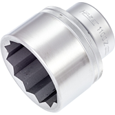 HAZET Nástrčná hlavice 1100Z-65 ∙ 1 palec (25 mm) čtyřhran dutý ∙ Profil vnější dvojitý šestihran ∙ Velikost 65 mm