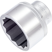 HAZET Nástrčná hlavice 1100Z-70 ∙ 1 palec (25 mm) čtyřhran dutý ∙ Profil vnější dvojitý šestihran ∙ Velikost 70 mm