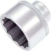 HAZET Nástrčná hlavice 1100Z-80 ∙ 1 palec (25 mm) čtyřhran dutý ∙ Profil vnější dvojitý šestihran ∙ Velikost 80 mm