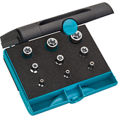 HAZET Sada nářadí 1557/9 ∙ 1/4 palce (6,3 mm) čtyřhran dutý, 3/8 palce (10 mm) čtyřhran dutý, 1/2 palce (12,5 mm) čtyřhran dutý ∙ Vnější profil TORX® ∙ 9-dílný ∙ E4 ∙ E5 ∙ E6 ∙ E8 ∙ E10 ∙ E12 ∙ E14 ∙ E18 ∙ E20