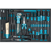 HAZET Univerzální sada 163-120/24N ∙ Křížový profil PH, Plochý profil, Profil vnitřní šestihran ∙ 24-dílný ∙ 1,5 – 10 ∙ PH1 – PH3