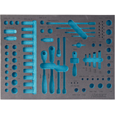 HAZET 2komponentn&iacute; vložka z měkk&eacute; pěny 163-139L ∙ d x &scaron;: 519 mm x 392 mm