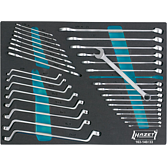 HAZET Sada šroubovacích klíčů 163-140/33 ∙ Profil vnější dvojitý šestihran, Vnější dvojitý šestihran trakční profil, Profil vnější šestihran ∙ 33-dílný ∙ 6 – 24