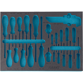 HAZET 2komponentn&iacute; vložka z měkk&eacute; pěny 163-141L ∙ d x &scaron;: 519 mm x 392 mm