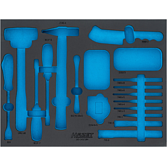 HAZET 2komponentn&iacute; vložka z měkk&eacute; pěny 163-143LN ∙ d x &scaron;: 519 mm x 392 mm