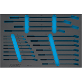 HAZET 2komponentn&iacute; vložka z měkk&eacute; pěny 163-210L ∙ d x &scaron;: 519 mm x 342 mm