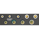 HAZET Sada nářadí ∙ TORX® 163-252/9 ∙ 3/8 palce (10 mm) čtyřhran dutý ∙ Vnější profil TORX®, Vnitřní profil TORX® ∙ 9-dílný ∙ E8 – E14 ∙ T25 – T50