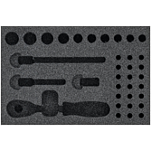 HAZET 2komponentní vložka z měkké pěny 163-253L ∙ d x š: 172 mm x 114 mm