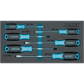 HAZET Sada šroubováků 163-265/6N ∙ Křížový profil PH, Plochý profil ∙ 6-dílný ∙ 0,5 x 3 ∙ 0,8 x 4 ∙ 1 x 5,5 ∙ 1,2 x 6,5 ∙ PH1 ∙ PH2