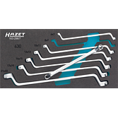 HAZET Sada oboustranných očkových klíčů 163-296/7 ∙ Vnější dvojitý šestihran trakční profil ∙ 7-dílný ∙ 6 x 7 ∙ 8 x 9 ∙ 10 x 11 ∙ 12 x 13 ∙ 14 x 15 ∙ 17 x 19 ∙ 21 x 22