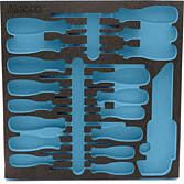 HAZET 2komponentn&iacute; vložka z měkk&eacute; pěny 163-297L ∙ d x &scaron;: 344 mm x 342 mm