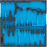 HAZET 2komponentn&iacute; vložka z měkk&eacute; pěny 163-297LN ∙ d x &scaron;: 344 mm x 342 mm