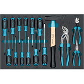 HAZET Sada nářadí 163-330/16N ∙ Křížový profil PH, Plochý profil, Vnitřní profil TORX® ∙ 16-dílný ∙ PH1 – PH2 ∙ T10 – T30