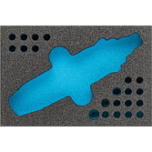 HAZET 2komponentní vložka z měkké pěny 163-333L ∙ d x š: 172 mm x 114 mm