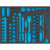 HAZET 2komponentn&iacute; vložka z měkk&eacute; pěny 163-369L ∙ d x &scaron;: 519 mm x 392 mm