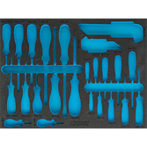 HAZET 2komponentn&iacute; vložka z měkk&eacute; pěny 163-373L ∙ d x &scaron;: 519 mm x 392 mm