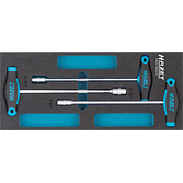 HAZET Sada nástrčných klíčů ∙ s T-rukojetí 163-382/3 ∙ Profil vnější šestihran ∙ 3-dílný ∙ 8 ∙ 10 ∙ 13