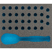 HAZET 2komponentní vložka z měkké pěny 163-384L ∙ d x š: 95 mm x 80 mm