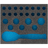 HAZET 2komponentní vložka z měkké pěny 163-431L ∙ d x š: 95 mm x 80 mm