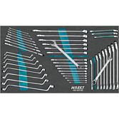 HAZET Sada šroubovacích klíčů 163-507/45 ∙ Vnější dvojitý šestihran trakční profil, Profil vnější šestihran ∙ 45-dílný ∙ 6 – 24