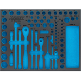 HAZET 2komponentn&iacute; vložka z měkk&eacute; pěny 163-513LN ∙ d x &scaron;: 519 mm x 392 mm