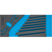 HAZET 2komponentn&iacute; vložka z měkk&eacute; pěny 163-518L ∙ d x &scaron;: 392 mm x 172 mm