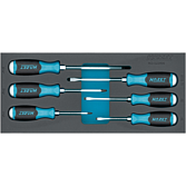 HAZET Sada šroubováků 163-522/6N ∙ Plochý profil, Křížový profil PH ∙ 6-dílný ∙ 0,8 x 4,5 ∙ 1 x 5,5 ∙ 1,2 x 7 ∙ PH1 ∙ PH2 ∙ PH3