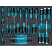 HAZET Sada šroubováků 163-524/31N ∙ Plochý profil, Křížový profil PH, Vnitřní profil TORX® ∙ 31-dílný ∙ 0,3 x 1,5 – 1,2 x 7 ∙ PH00 – PH3 ∙ T10 – T30