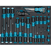 HAZET Sada šroubováků 163-526/41N ∙ Plochý profil, Křížový profil PH, Vnitřní profil TORX®, Profil vnitřní šestihran ∙ 41-dílný ∙ 0,4 x 2,5 – 1,2 x 7 ∙ 1,5 – 10 ∙ PH0 – PH3 ∙ T9 – T40