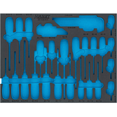 HAZET 2komponentn&iacute; vložka z měkk&eacute; pěny 163-526LN ∙ d x &scaron;: 519 mm x 392 mm