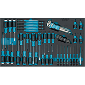 HAZET Sada šroubováků 163-527/56N ∙ Plochý profil, Křížový profil PH, Vnitřní profil TORX®, Profil vnitřní šestihran ∙ 56-dílný ∙ 1,5 – 10 ∙ PH00 – PH2 ∙ T5 – T40